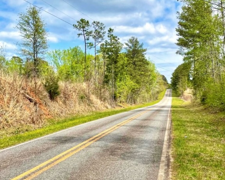 Jasper Co., GA, rolling, land, creek, lake, field, hardwood, paved, frontage, hunting, investment